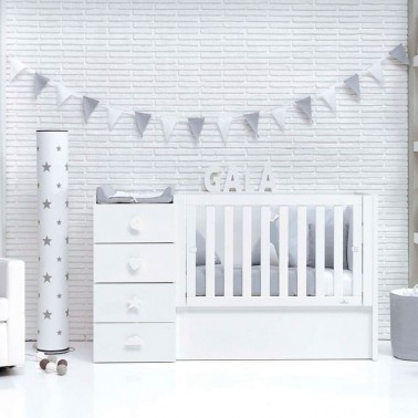 Cuna convertible Just Bubble Alondra
