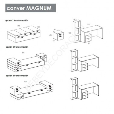 Cuna convertible Magnum