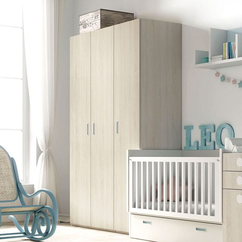 ▷ Armario tres puertas lisas de Tegarmobel - Bebeydecoracion