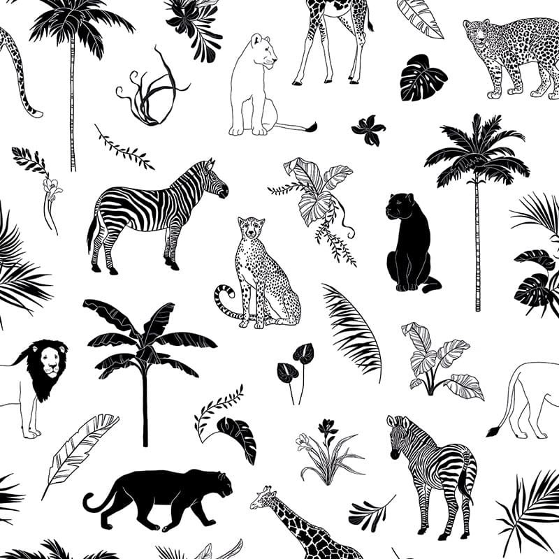 Papel pintado Animal Mix