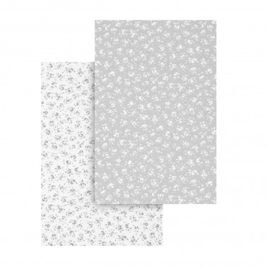 Pack sabanas bajeras Liberty Gris