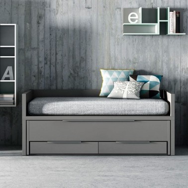 Cama compacta con base madera