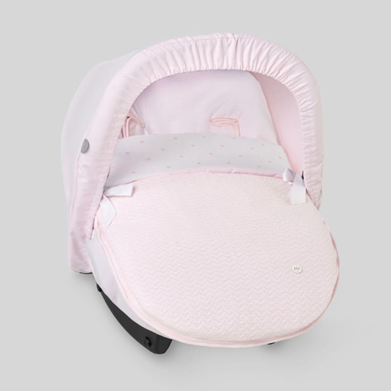 Cubre Capazo Saco Para Grupo 0+ Berce En Rosa De Paz Rodriguez