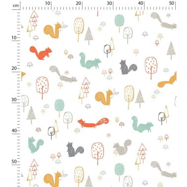 Papel pintado Woodland Ardillas