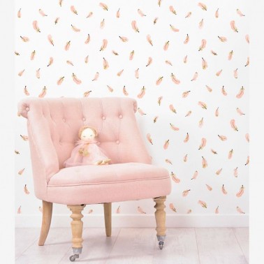 Papel pintado Gold Feathers