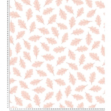 Papel pintado Leaves Rosa