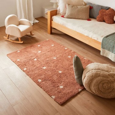 Alfombra lavable Mini Dots Chestnut