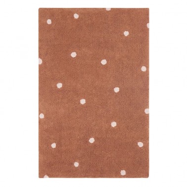 Alfombra lavable Mini Dots Chestnut