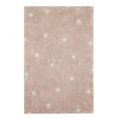 Alfombra lavable Mini Dots Rose