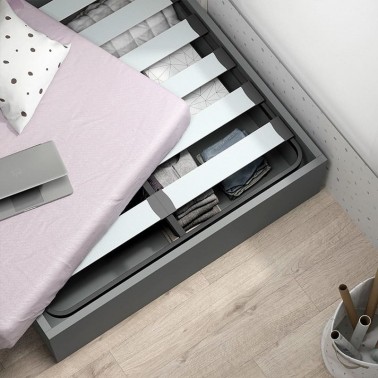 Litera Trak escalera lateral con cama canape