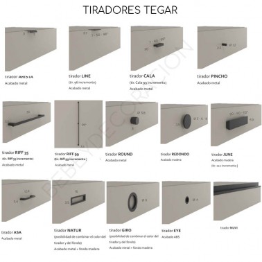 ▷ Armario tres puertas lisas de Tegarmobel - Bebeydecoracion