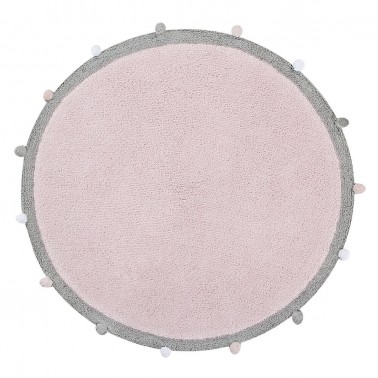 alfombra lavable bubbly rosa claro lorena canals