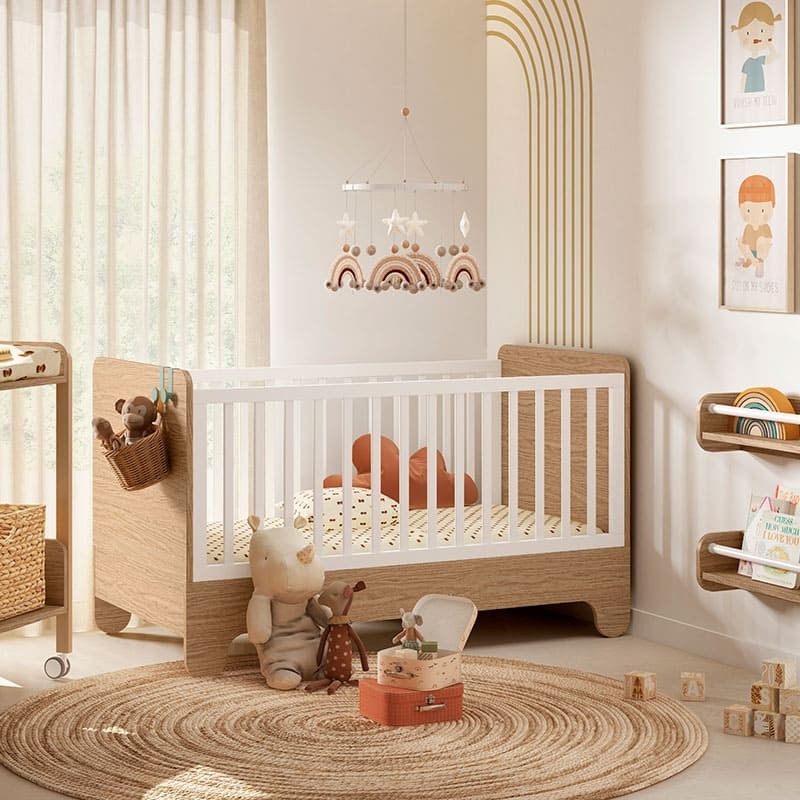 ▷ Comprar Cuna convertible en cama Soft Ros Mini - Bebeydecoracion