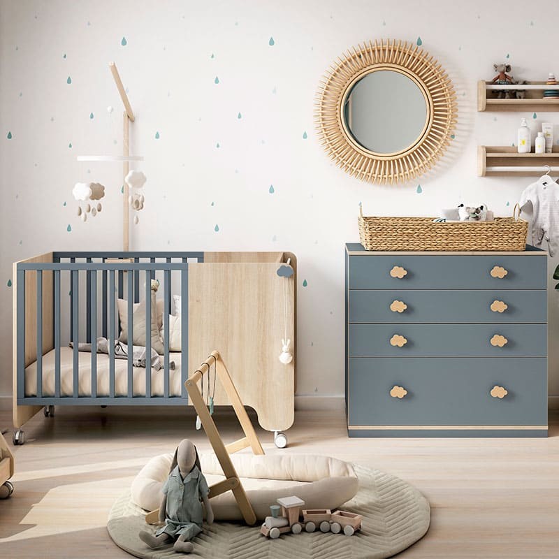 ▷ Habitacion bebe con cuna y comoda Soft - Bebeydecoracion