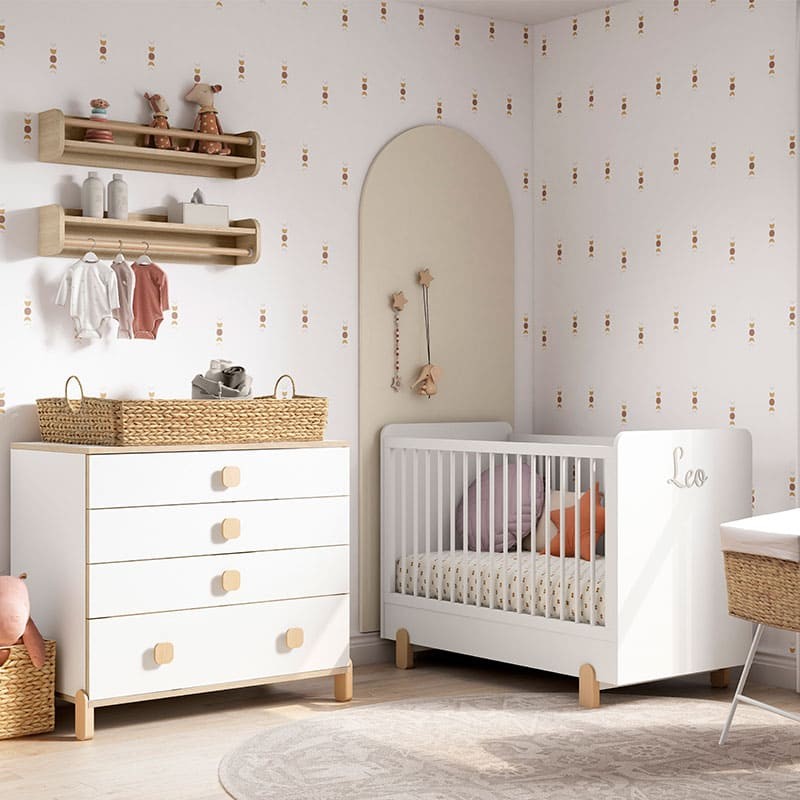 ▷ Habitacion bebe con cuna y cómoda Elemental