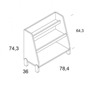 Mueble de lectura grande