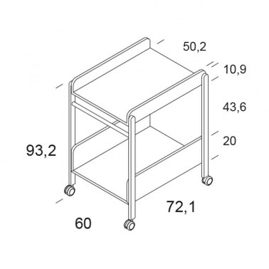 Cambiador con ruedas