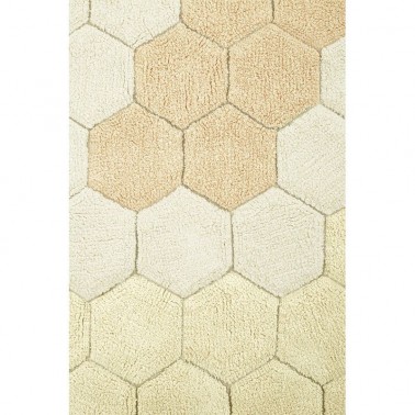 Alfombra lavable Honeycomb Golden