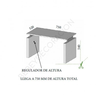 Mesa infantil creciente