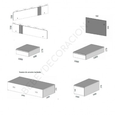 Cama modular Cube SS 26