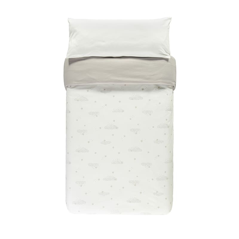Funda nordica minicuna Starry Night Blanco