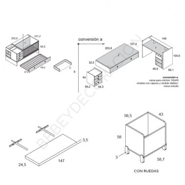 Habitacion con convertible Fusion 1