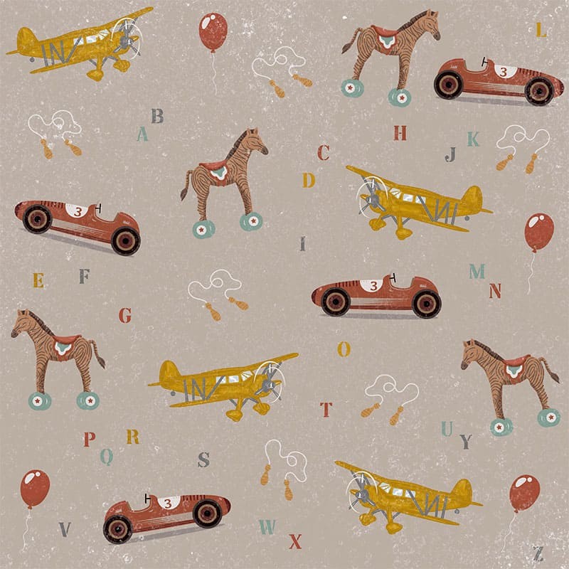 Papel de pared Vintage Games