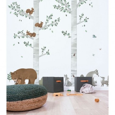 Vinilo Ardillas Gran Arbol
