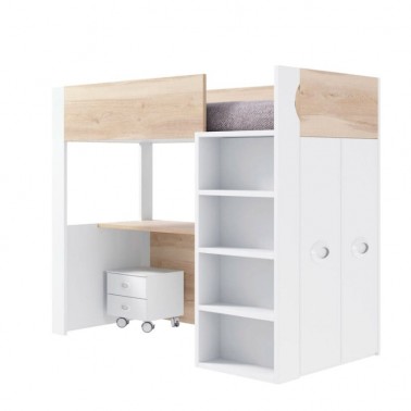 Litera Vitta cama con armario y escritorio