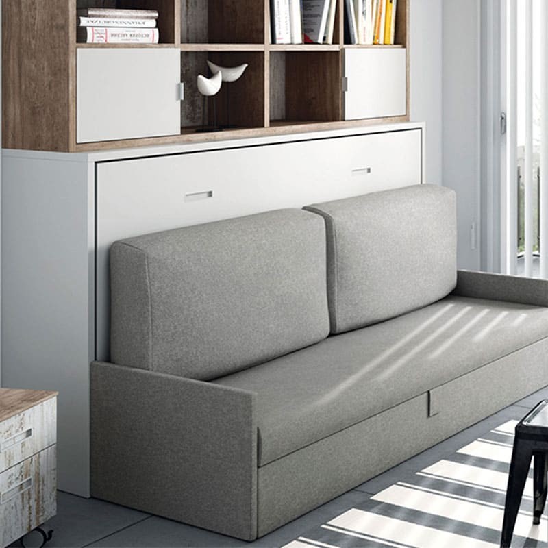 Cama abatible horizontal con sofa Tegar