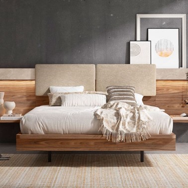 Cama aro con piecero curvo Ros