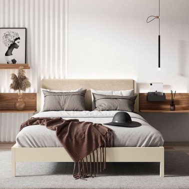 Cama aro angulos madera y cabezal
