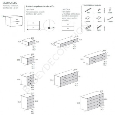Mesita Cube Ros