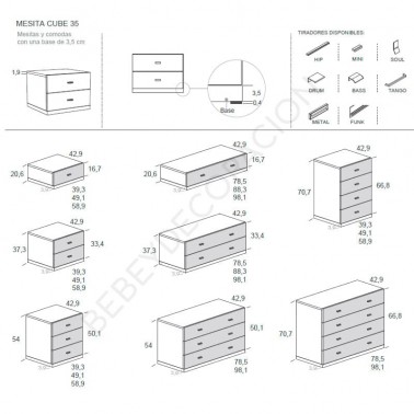 Mesita Cube 35 Ros
