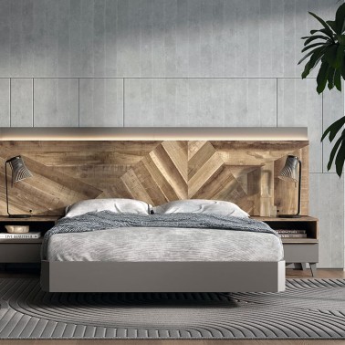 Cama con largueros chaflan Montes