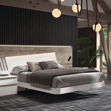 Cama con largueros curvos Montes
