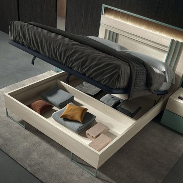 Cama canape con patas metalicas Montes