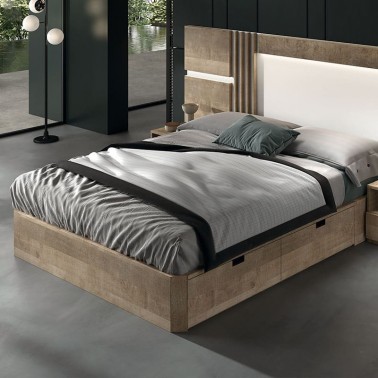 Cama cajones laterales y arcon a suelo