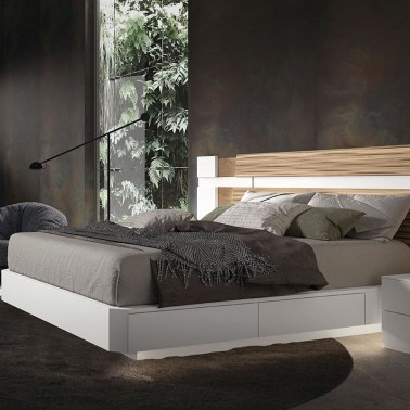 Cama cajones laterales y arcon volada