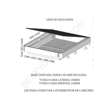 Canape volado chaflan Montes