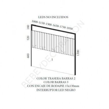 Cabecero Metal Barras