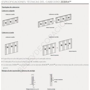 Cabecero Zebra Cabecero Zebra