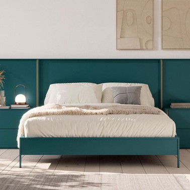 Cama aro con estructura metalica