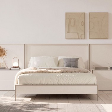 Cama aro con estructura metalica