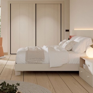 Cama Ingletada Pata diagonal