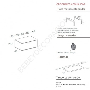 Mesita Natur un cajon