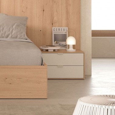 Mesita Natur dos cajones