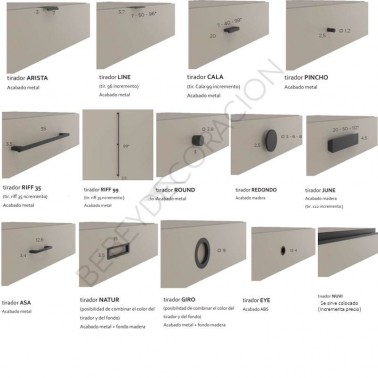 Chifonier Natur con puerta vitrina