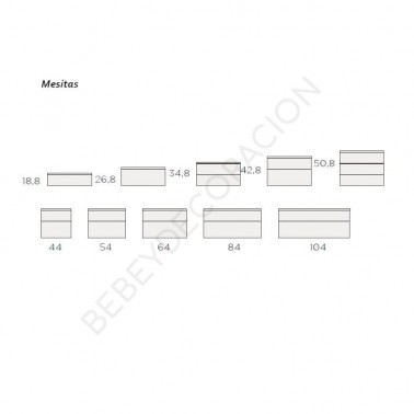 Mesita Muss dos cajones