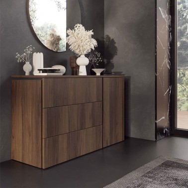 Comoda Muss tres cajones y puerta